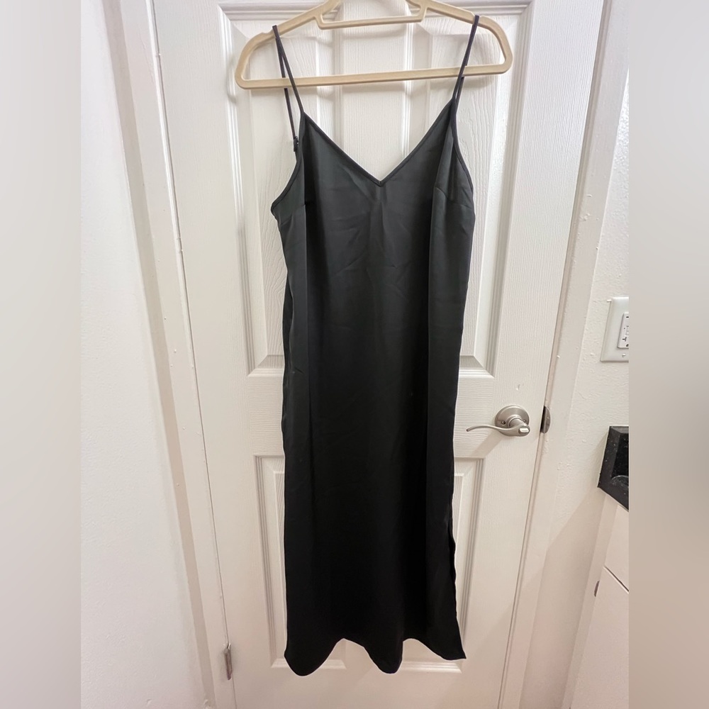 NWT A New Day black slip/midi dress